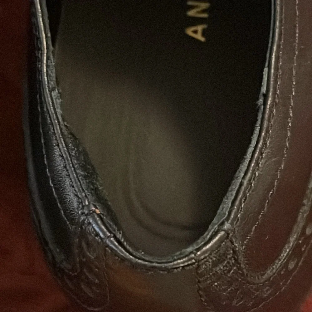 Cole Haan Men's Grand .0S Wingtip Oxford Dress Shoes Black‎ Size 12M preowned